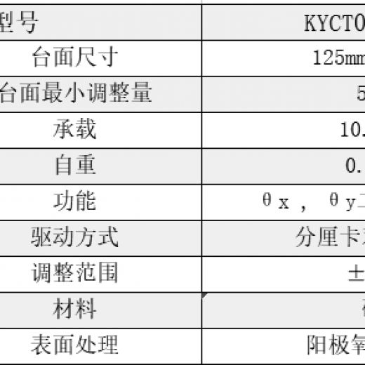 手动倾斜台;KYCT02SQX5M