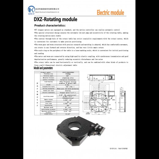 Rotating module：KYCT120DXZ200GH